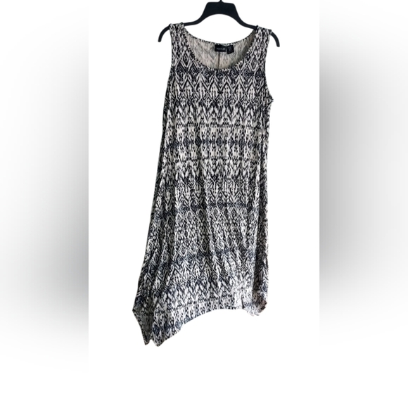 Rachel Zoe Asymmetrical Black and Tan Dress - Picture 1 of 4